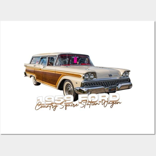 1959 Ford Country Squire Station Wagon Wall Art by Gestalt Imagery